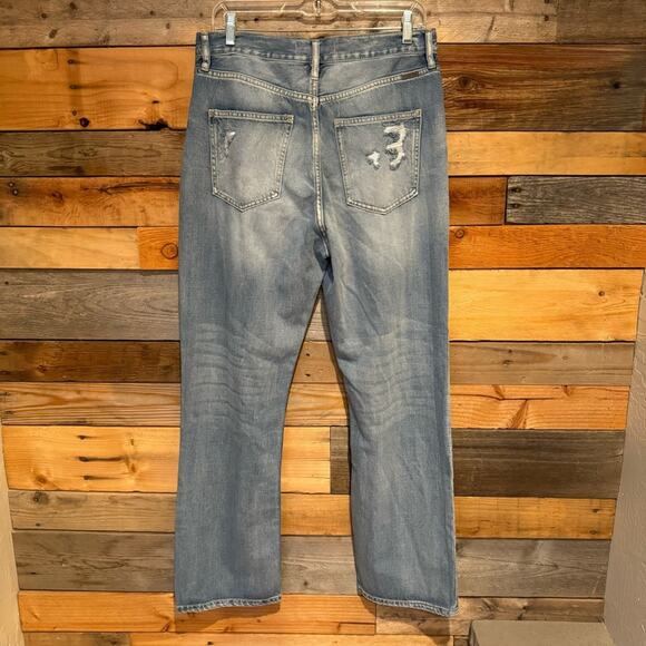 KanCan Jinx Ultra High Rise 90's Boyfriend Distressed Jeans Light Wash Size 9/28 - Picture 12 of 16